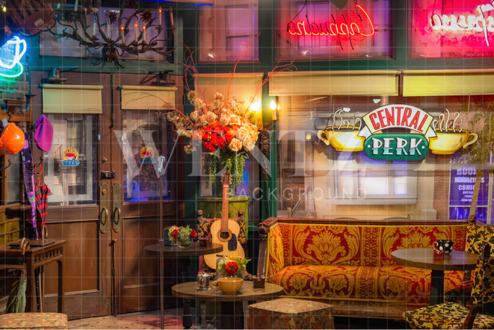 Fundo Fotográfico em Tecido Cafeteria Central Perk / Backdrop 2573