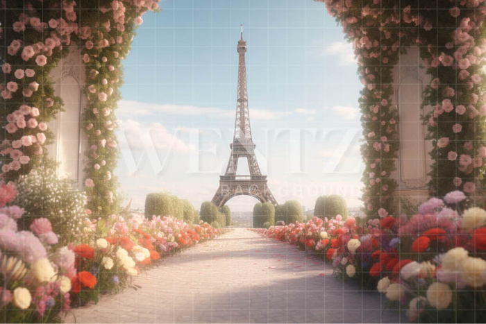 Fundo Fotográfico em Tecido Primavera em Paris / Backdrop 3623