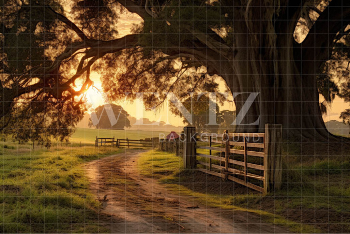 Fundo Fotográfico em Tecido Porteira de Fazenda / Backdrop 4764