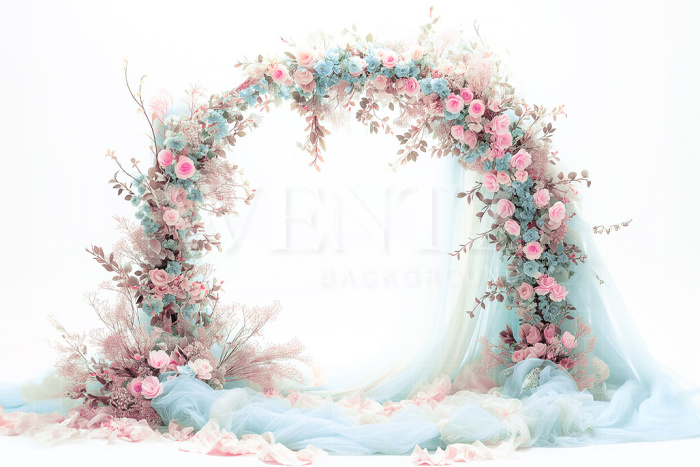 Fundo Fotográfico em Tecido Arco Floral / Backdrop 5273