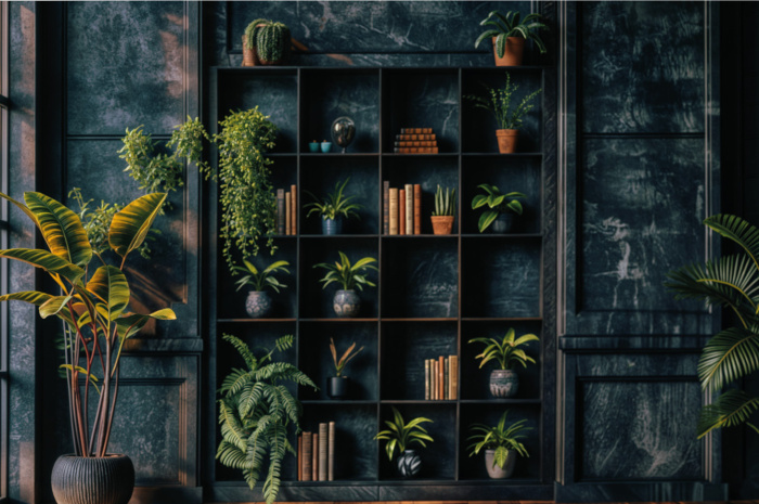 Fundo Fotográfico em Tecido Cenário com Plantas Dia dos Pais / Backdrop 6088