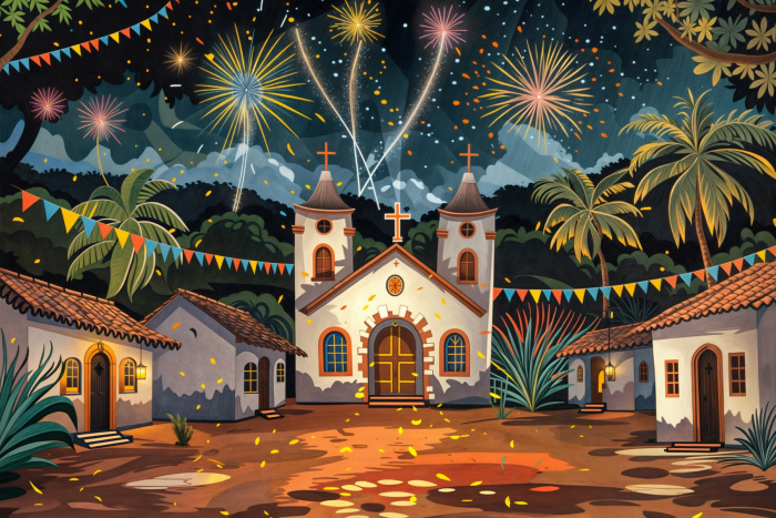 Fundo Fotográfico em Tecido Igreja de São João / Backdrop 5959