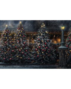 Fundo Fotográfico em Tecido Árvores de Natal 2024 / Backdrop 6256