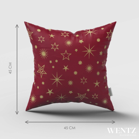 Capa de Almofada de Natal Estrelas - 45 x 45 / WA36