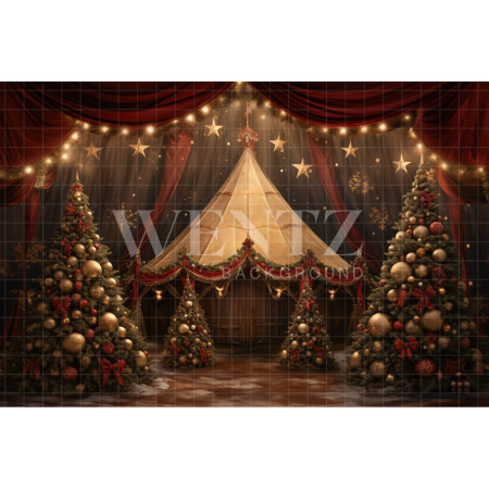 Fundo Fotográfico em Tecido Circo de Natal / Backdrop 4076