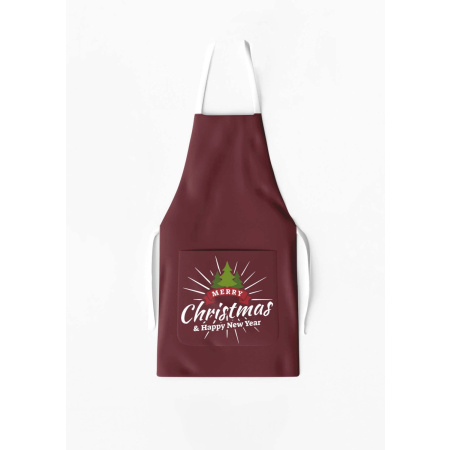 Avental com Bolso Natal Vinho / AW14