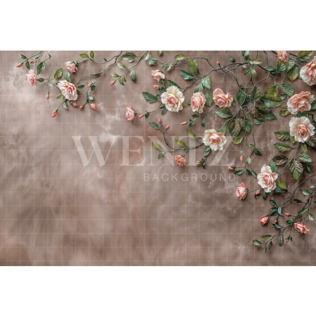 Fundo Fotográfico em Tecido Fine Art Floral / Backdrop 6185