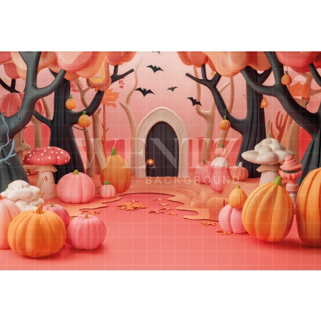 Fundo Fotográfico em Tecido Halloween / Backdrop 6353